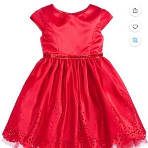 Sweet Heart Rose Kids Red Short Sleeve Dress Girls' Size 6